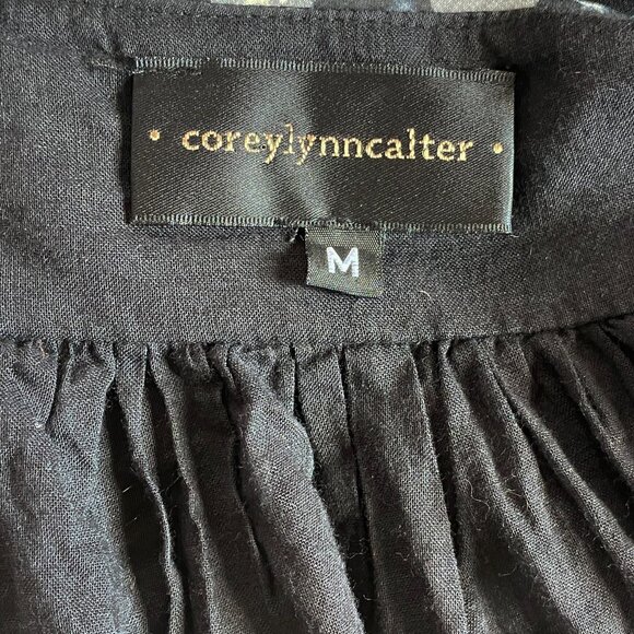 Anthropologie Corey Lynn Calter Black Polka Dot Mini Dress Strapless - Picture 10 of 10